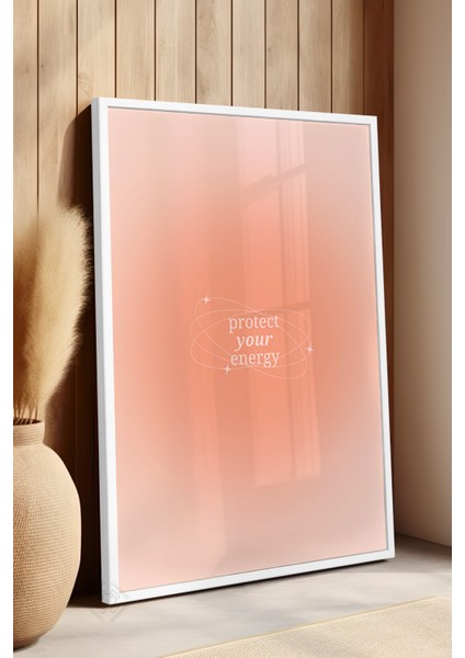 Aura Serisi Beyaz Çerçeveli Poster, Tablo NO:170 fırsatları