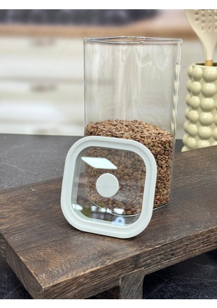 Snug Vakum Kapaklı Cam Saklama Kabı 1500 ml
