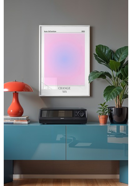 Aura Serisi Beyaz Çerçeveli Poster, Tablo NO:191 fiyatları