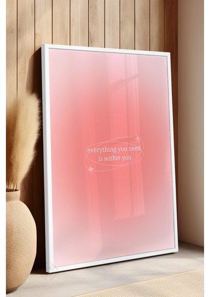 Aura Serisi Beyaz Çerçeveli Poster, Tablo NO:171 fırsatları