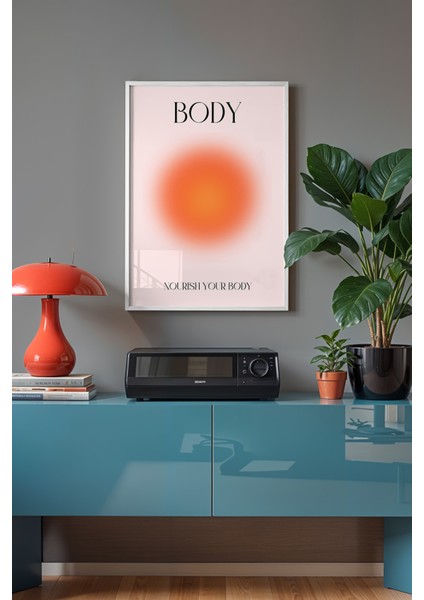 Aura Serisi Beyaz Çerçeveli Poster, Tablo NO:160 fiyatları