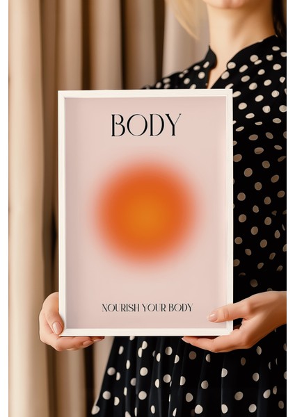 Aura Serisi Beyaz Çerçeveli Poster, Tablo NO:160 modelleri