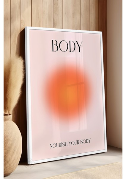 Aura Serisi Beyaz Çerçeveli Poster, Tablo NO:160 fırsatları