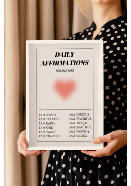 Aura Serisi Beyaz Çerçeveli Poster, Tablo NO:118 modelleri