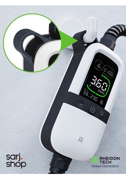 PC200-3.6KW Taşınabilir Elektrikli Araç Şarj Cihazı – 7,5 Metre Kablo / 10A & 16A Uyumlu / IP65 indirimleri