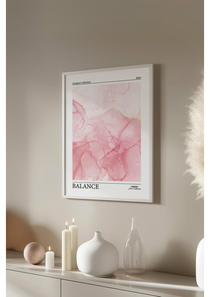 Aura Serisi Beyaz Çerçeveli Poster, Tablo No:28