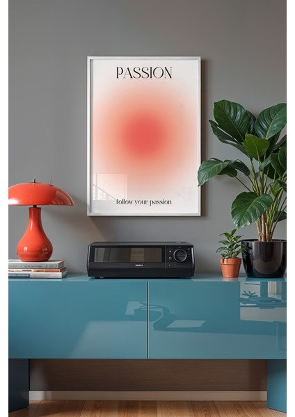 Aura Serisi Beyaz Çerçeveli Poster, Tablo NO:151 fiyatları
