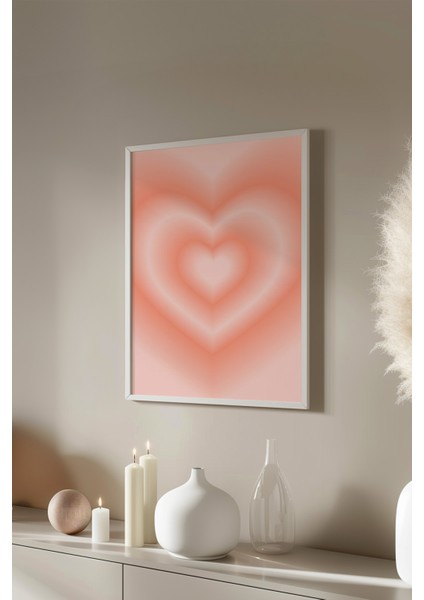 Aura Serisi Beyaz Çerçeveli Poster, Tablo No:95