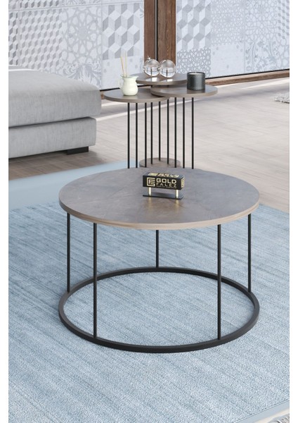 Orta Sehpa ve Zigon Sehpa Terra Set Gordion