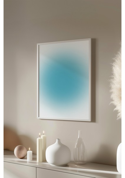Aura Serisi Beyaz Çerçeveli Poster, Tablo No:87