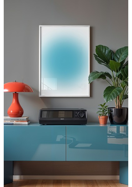 Aura Serisi Beyaz Çerçeveli Poster, Tablo No:87 fiyatları