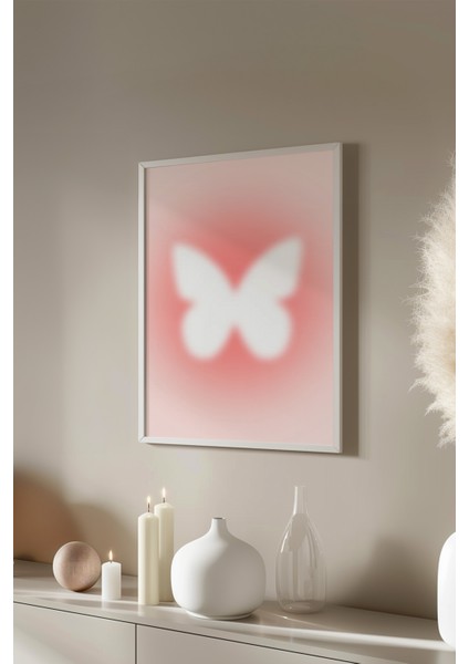 Aura Serisi Beyaz Çerçeveli Poster, Tablo No:99