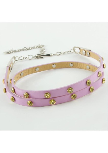 Zengezur Klasik Deri Taşlı Kemer-Mavi fiyatları