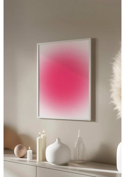 Aura Serisi Beyaz Çerçeveli Poster, Tablo No:83