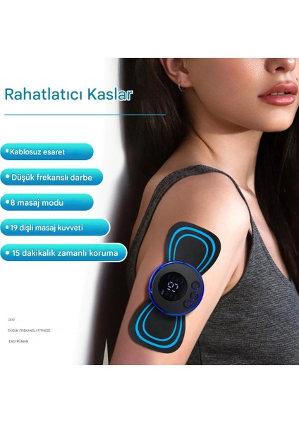 Yeni Nesil Darbeli Tens Masaj Aleti 8 Mod 19 Seviye Kelebek Masaj Aleti (1 Adet)
