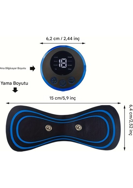 Yeni Nesil Darbeli Tens Masaj Aleti 8 Mod 19 Seviye Kelebek Masaj Aleti (1 Adet) modelleri