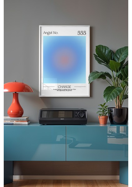 Aura Serisi Beyaz Çerçeveli Poster, Tablo No:9 fiyatları