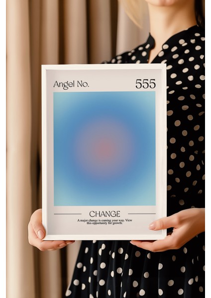 Aura Serisi Beyaz Çerçeveli Poster, Tablo No:9 modelleri