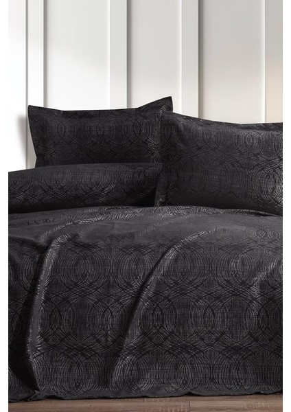 Aren 3 Parça Çift Kişilik Pike Takımı 240X260 Antrasit