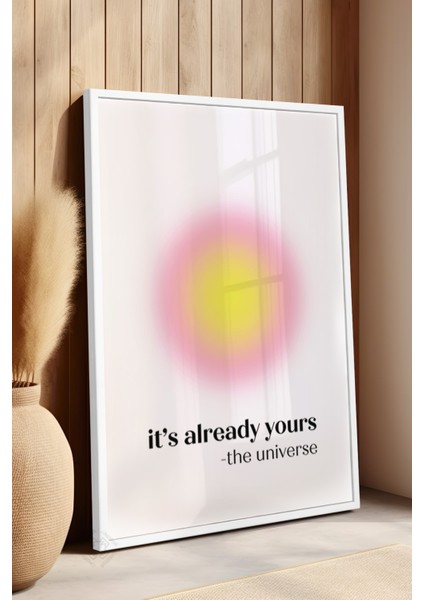 Aura Serisi Beyaz Çerçeveli Poster, Tablo No:92 fırsatları