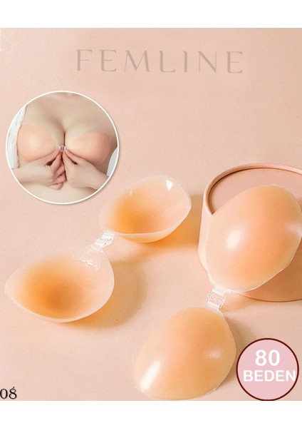 Yapışkanlı Silikon Sütyen - Klipsli - Dikişsiz - Toparlayıcı - Kaldırıcı - Kapatıcı