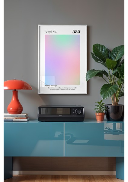 Aura Serisi Beyaz Çerçeveli Poster, Tablo No:71 fiyatları