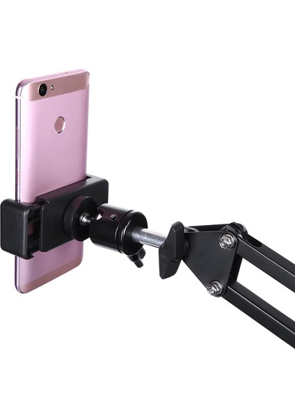 Üstten Çekim Masa Telefon Tutucu | Katlanabilir ve 360° Döner Ayarlanabilir Stand, Video Çekimi ve Canlı Yayın Için Sabit Kelepçeli Tripod Braketi, Tüm Akıllı Telefonlarla Uyumlu | CZ34 modelleri