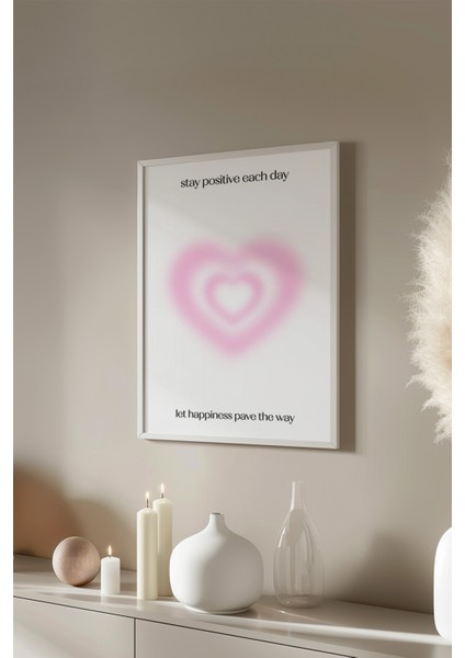 Aura Serisi Beyaz Çerçeveli Poster, Tablo No:90