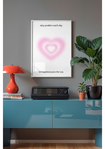 Aura Serisi Beyaz Çerçeveli Poster, Tablo No:90 fiyatları