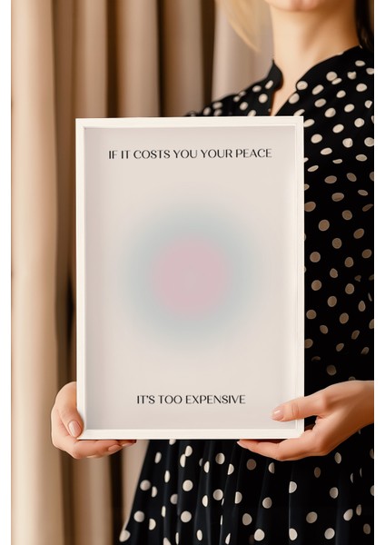 Aura Serisi Beyaz Çerçeveli Poster, Tablo No:88 modelleri