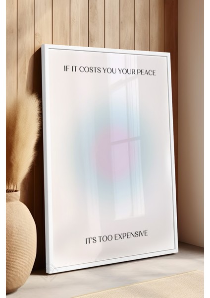 Aura Serisi Beyaz Çerçeveli Poster, Tablo No:88 fırsatları