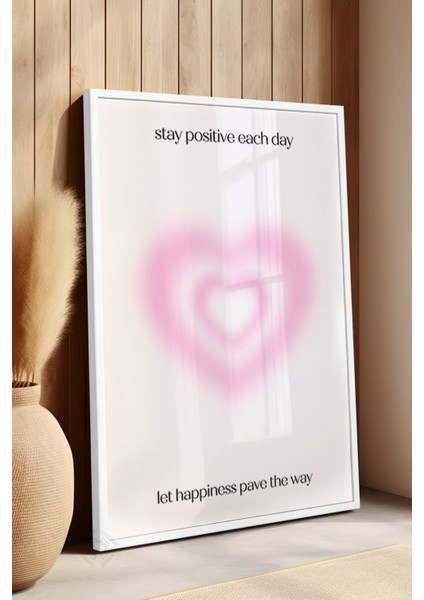 Aura Serisi Beyaz Çerçeveli Poster, Tablo No:90 fırsatları