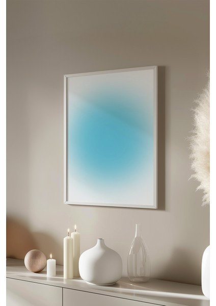Aura Serisi Beyaz Çerçeveli Poster, Tablo No:86