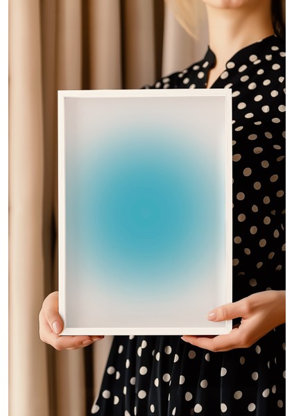 Aura Serisi Beyaz Çerçeveli Poster, Tablo No:86 modelleri