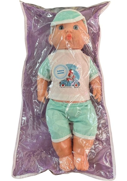 Asya Oyuncak Sesli Asya Bebek 35CM ELF23202-YEŞIL