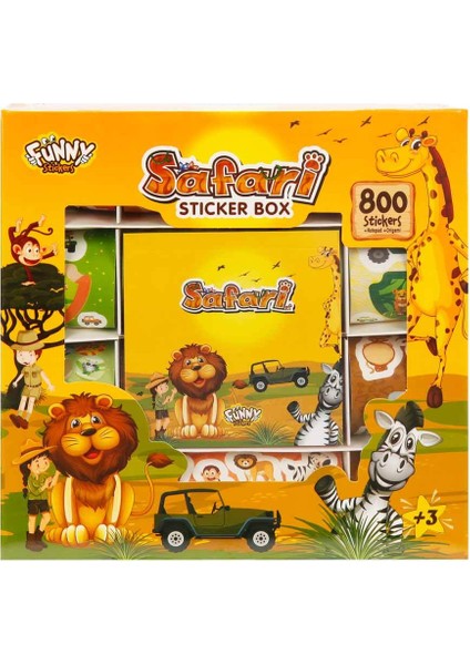 Aden Oyuncak Safari Sticker Seti 802 Parça ADN-3161