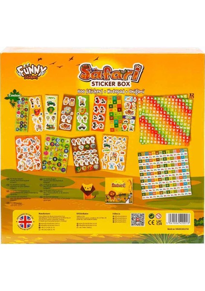 Aden Oyuncak Safari Sticker Seti 802 Parça ADN-3161 fiyatları