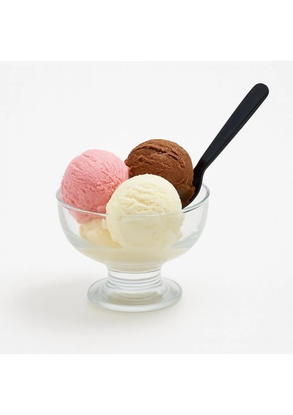 Lüks Plastik Dondurma-Tatlı Kaşık Siyah 50LI fiyatları