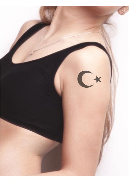 Ay Yıldızsupertrend3 Türk Bayrağı Tattoo Geçici Dövme Şablonları Kına Kalıpları fiyatları