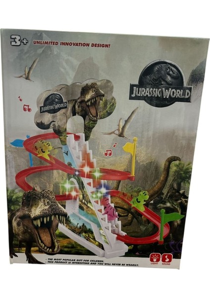 Kids Oyuncak Jurassic World Işıklı Sesli Dinazor Kaydırak Seti 1112-2 modelleri