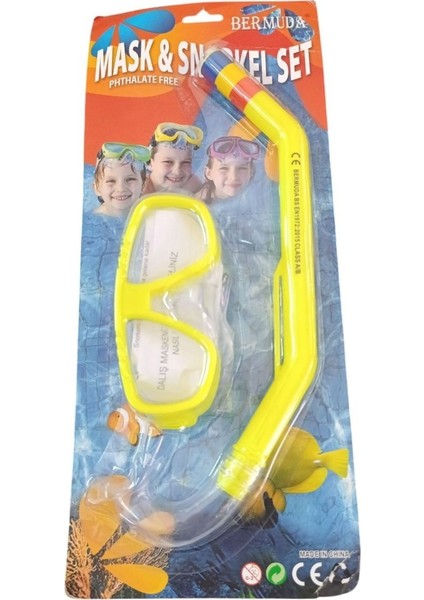 Bermuda Maske Şnorkel Set AK409-150BC-SARI