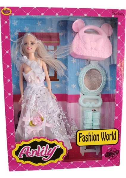 Oydas Oyuncak Anlily Fashion Bebek 02276–SARI Saçlı Bebek