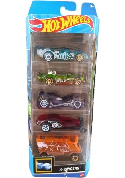 Mattel Hot Wheels X-Raycers Araba Seti Beşli 01806