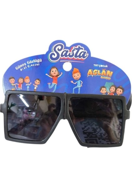 Sasta Lisanslı Aslan Buluşçu Gözlük 602159-SIYAH Kare