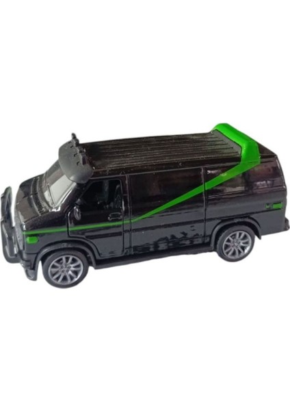 Toysan Çek Bırak Minibüs K174A19-SIYAH-YEŞIL Araba