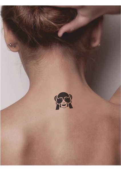 Utangaç Maymun Tattoo Geçici Dövme Şablonları Kına Kalıpları fiyatları