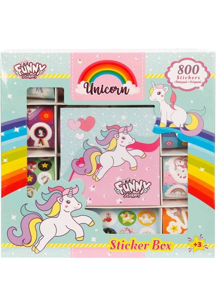 Aden Oyuncak Unicorn Sticker Seti 802 Parça ADN-3444
