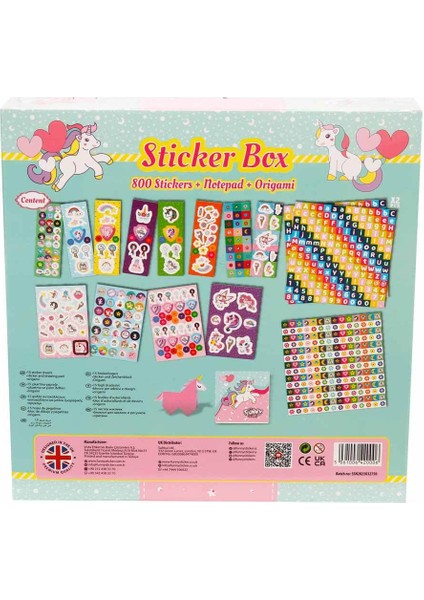 Aden Oyuncak Unicorn Sticker Seti 802 Parça ADN-3444 modelleri