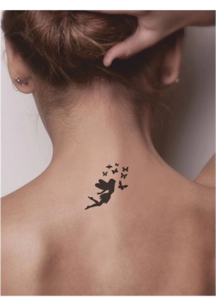 Melek Kelebek Peri Kızı Tattoo Geçici Dövme Şablonları Kına Kalıpları fiyatları
