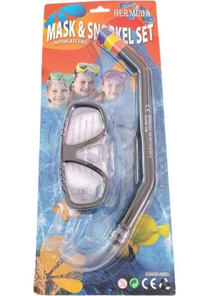 Bermuda Maske Şnorkel Set AK409-150BC-SIYAH